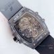 Swiss Grade Copy Hublot Spirit of Big Bang Tourbillon Carbon Watch Red Rubber Strap (7)_th.jpg